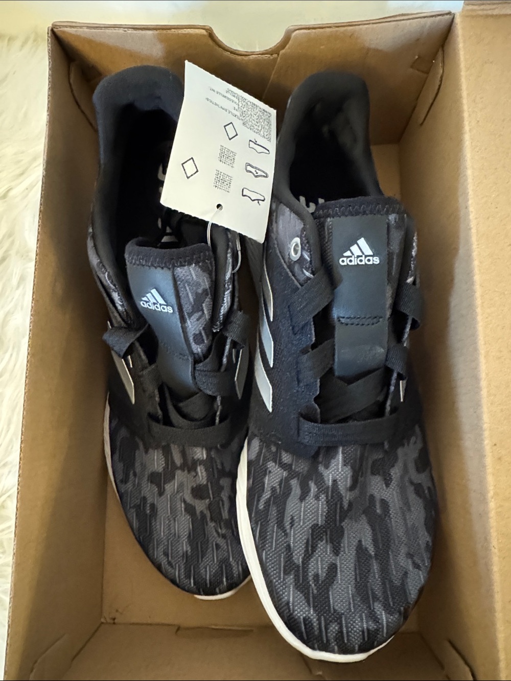 Adidas Edge Lux 3 W Black Running Sneakers NWT Women’s US 9
